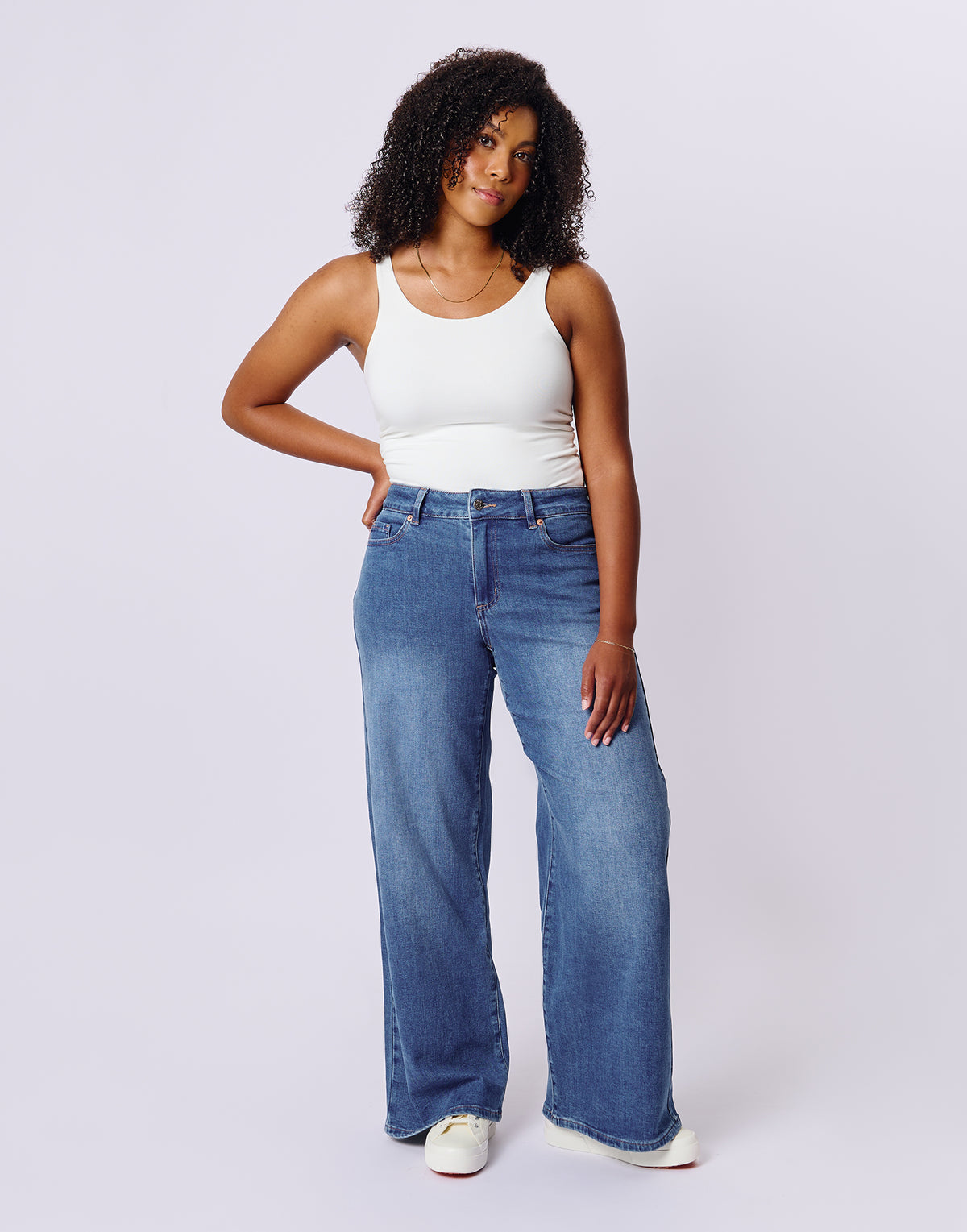 LILY WIDE LEG JEANS / AURORE