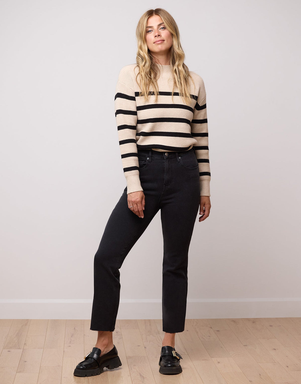 EMILY SLIM JEANS / WASHED BLACK