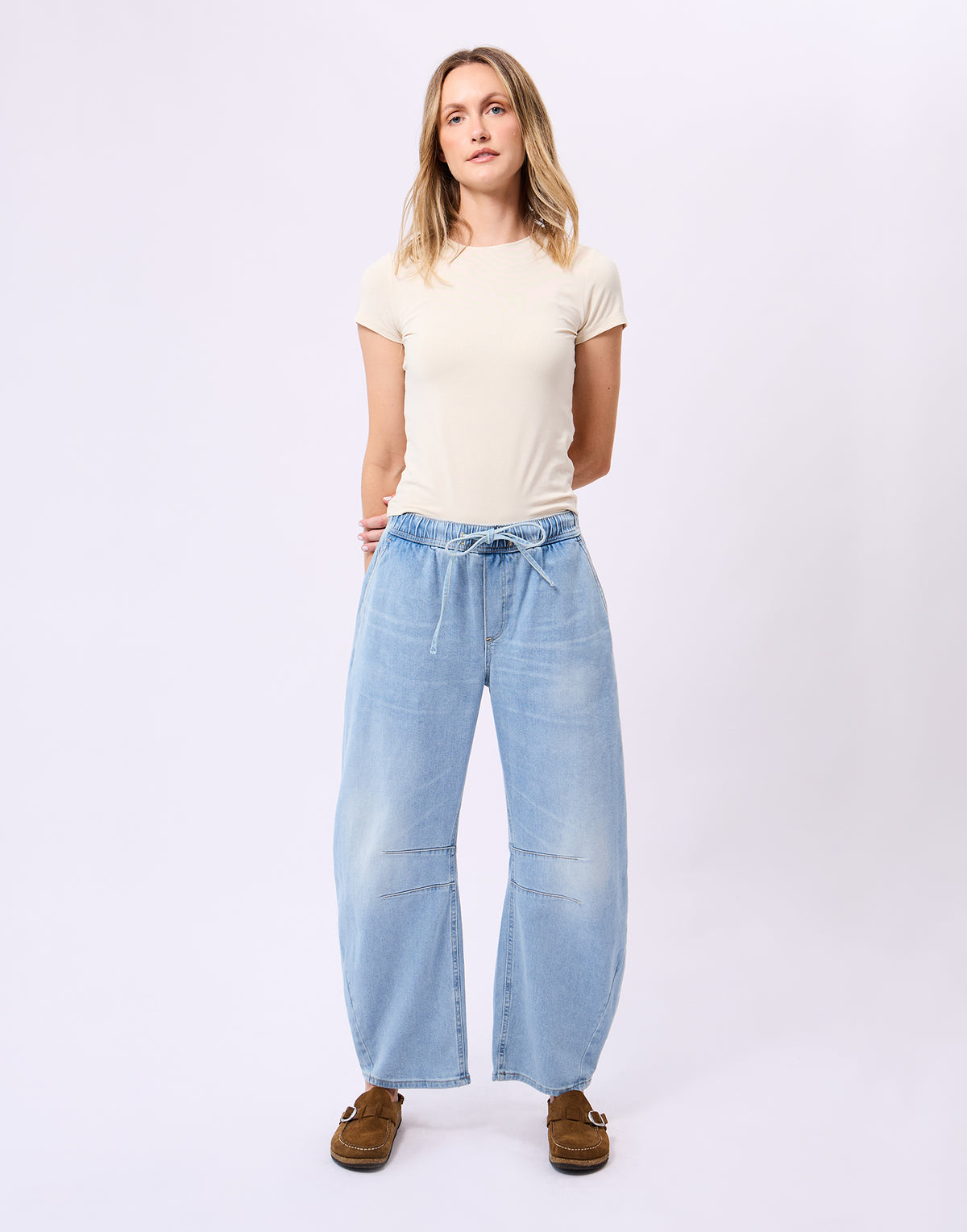 MALIA BARREL JEANS / CLOUD